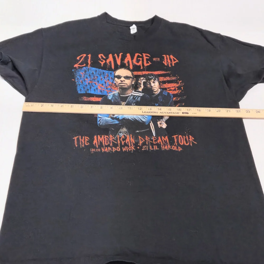 21 Savage The American Dream 2024 Concert T-Shirt XL JJD Nardo Wick Lil Harold